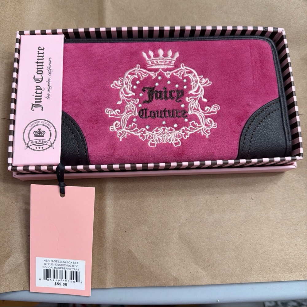 Juicy Couture Pink and Black Wallet